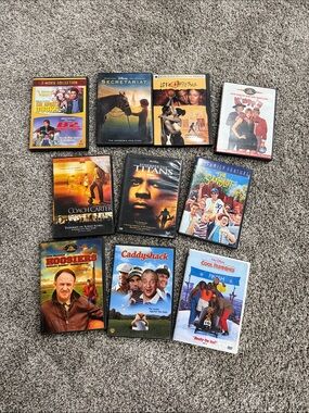 Assorted DVD Movie Lot - 10 Sports Classics